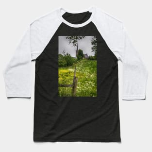 Church in a Field Baseball T-Shirt